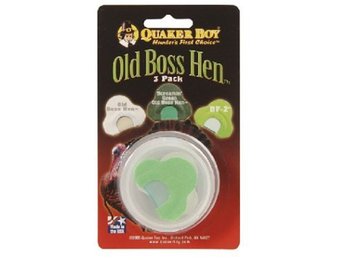 Quaker Boy Old Boss Hen 3-Pack Turkey Mouth Calls