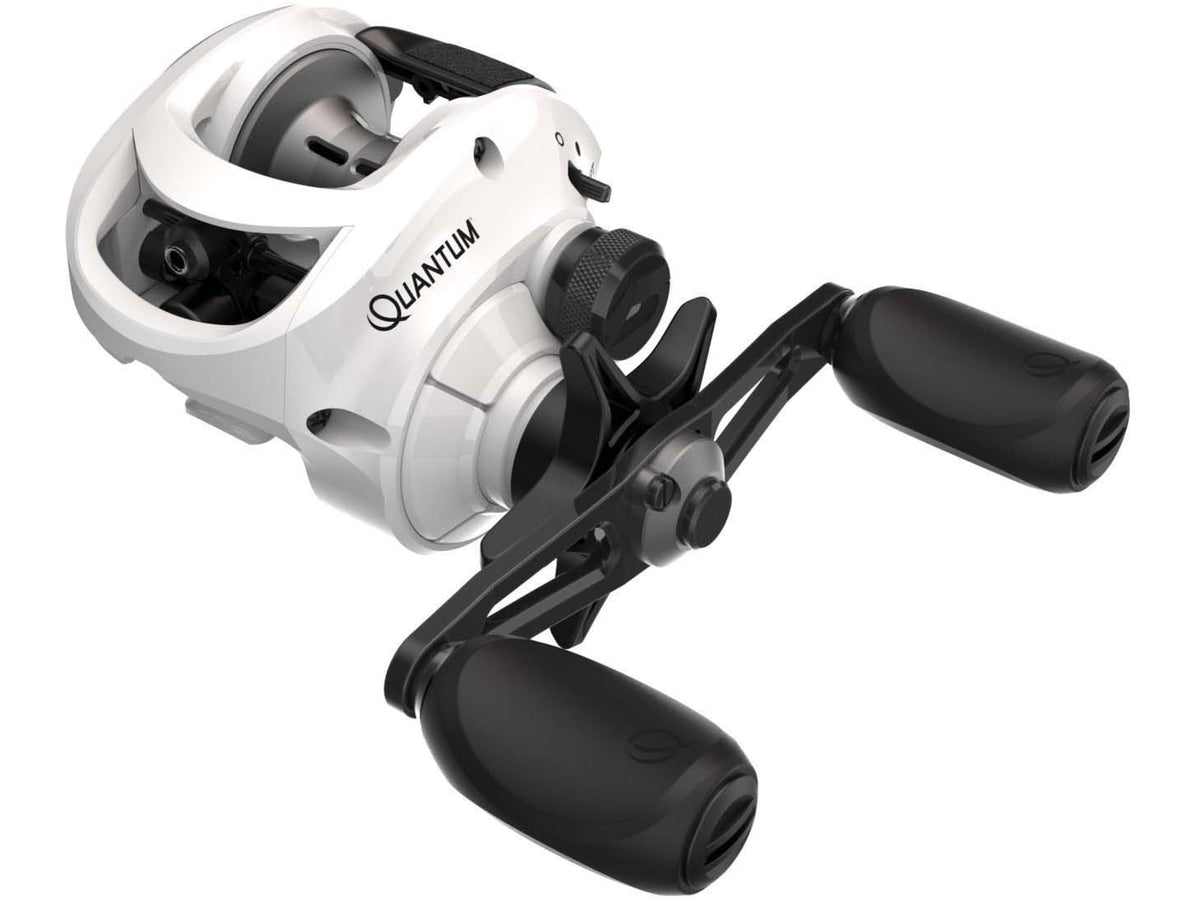 Quantum Accurist Baitcast Reel SZ 100 Reel LH Retrieve Oversized Non-Slip Handle Knobs and Continuous Anti-Reverse Clutch 1-PC Aluminum Frame
