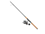 Quantum Benchmark Spinning Reel and Rod Combo 7ft 1-PC Medium Fast Rod Graphite Composite Blank SZ 4000 Reel 5+1 Bearings 6.2-1 Ratio Silver/Blue