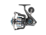 Quantum Benchmark Spinning Reel and Rod Combo 7ft 1-PC Medium Fast Rod Graphite Composite Blank SZ 4000 Reel 5+1 Bearings 6.2-1 Ratio Silver/Blue