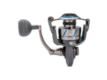 Quantum Benchmark Spinning Reel and Rod Combo 7ft 1-PC Medium Fast Rod Graphite Composite Blank SZ 4000 Reel 5+1 Bearings 6.2-1 Ratio Silver/Blue