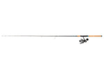 Quantum Benchmark Spinning Reel and Rod Combo 7ft 1-PC Medium Fast Rod Graphite Composite Blank SZ 4000 Reel 5+1 Bearings 6.2-1 Ratio Silver/Blue