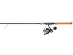 Quantum Benchmark Spinning Reel and Rod Combo 7ft 1-PC Medium Fast Rod Graphite Composite Blank SZ 4000 Reel 5+1 Bearings 6.2-1 Ratio Silver/Blue