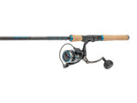 Quantum Benchmark Spinning Reel and Rod Combo 7ft 1-PC Medium Fast Rod Graphite Composite Blank SZ 4000 Reel 5+1 Bearings 6.2-1 Ratio Silver/Blue