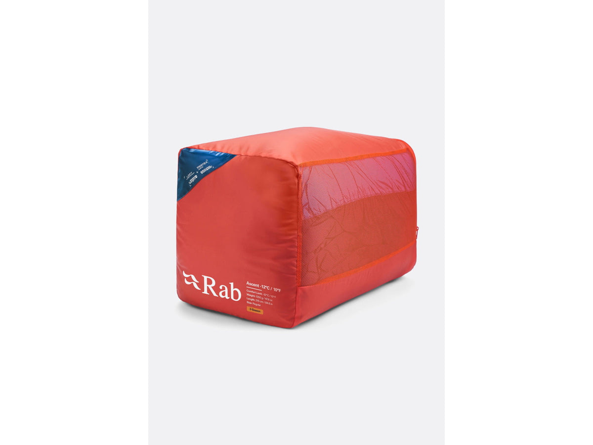 Rab Ascent 10F Sleeping Bag Left Zip Tempest Blue/Maya Blue QSN-03-TBM-REG-LZ