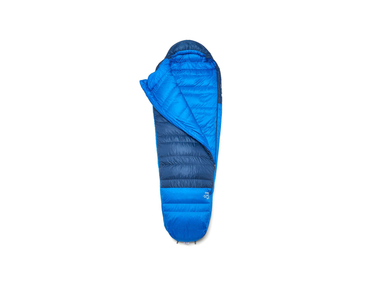 Rab Ascent 10F Sleeping Bag Left Zip Tempest Blue/Maya Blue QSN-03-TBM-REG-LZ