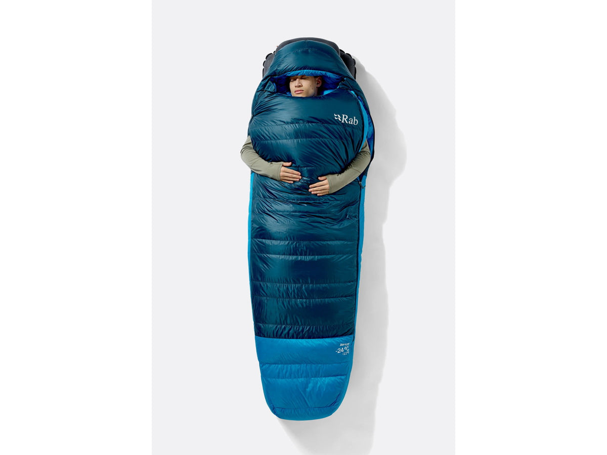 Rab Ascent 20F Sleeping Bag Left Zip Tempest Blue/Maya Blue QSN-01-TBM-REG-LZ