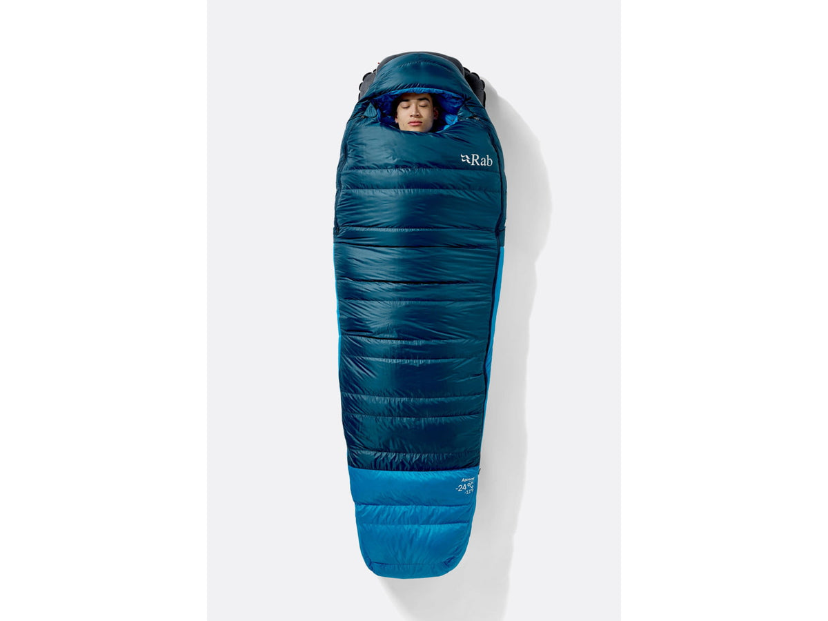 Rab Ascent 20F Sleeping Bag Left Zip Tempest Blue/Maya Blue QSN-01-TBM-REG-LZ