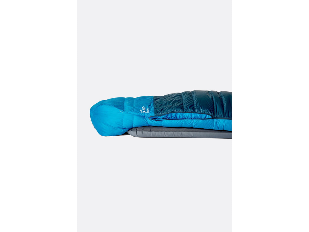 Rab Ascent 20F Sleeping Bag Left Zip Tempest Blue/Maya Blue QSN-01-TBM-REG-LZ