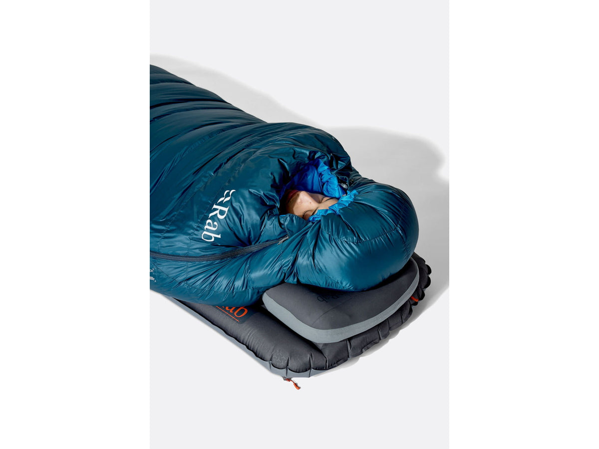 Rab Ascent 20F Sleeping Bag Left Zip Tempest Blue/Maya Blue QSN-01-TBM-REG-LZ