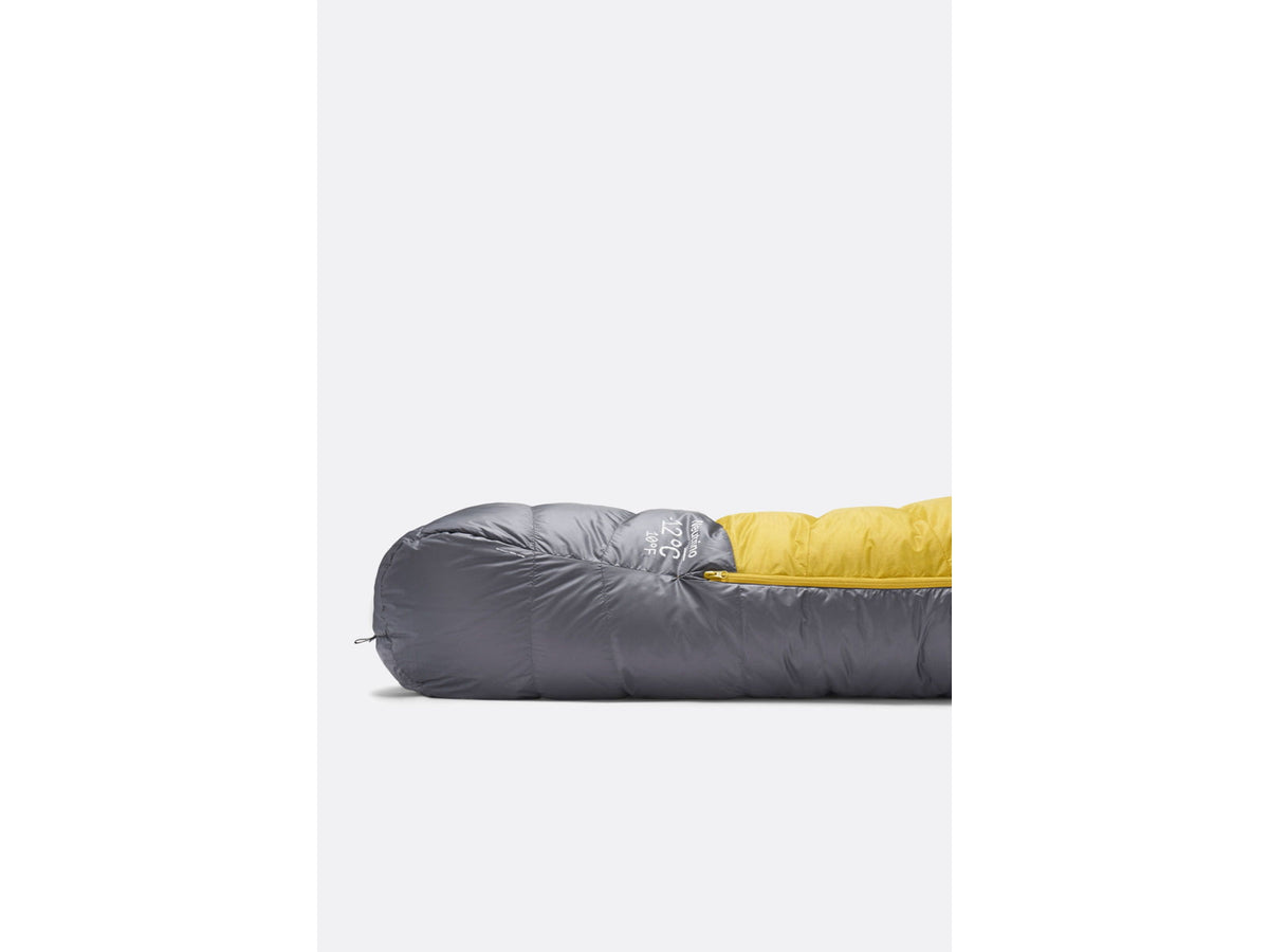 Rab Neutrino 10F Sleeping Bag Left Zip Graphene/Dark Pollen QSN-18-GDP-REG-LZ