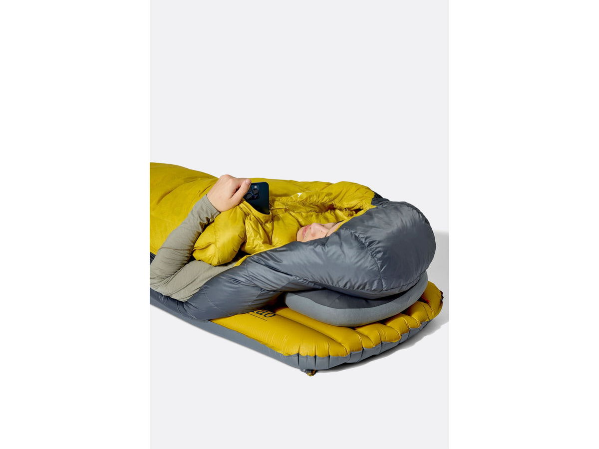 Rab Neutrino 10F Sleeping Bag Left Zip Graphene/Dark Pollen QSN-18-GDP-REG-LZ