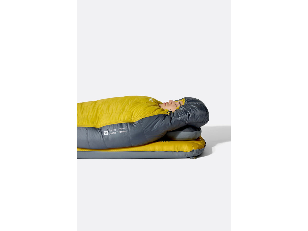 Rab Neutrino 0F Sleeping Bag Left Zip Graphene/Dark Pollen QSN-20-GDP-REG-LZ