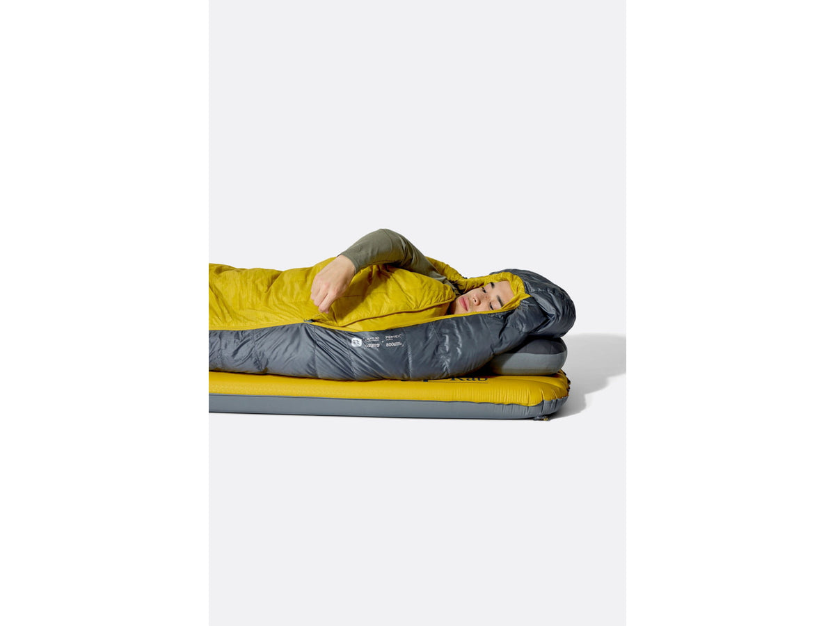 Rab Neutrino 0F Sleeping Bag Left Zip Graphene/Dark Pollen QSN-20-GDP-REG-LZ