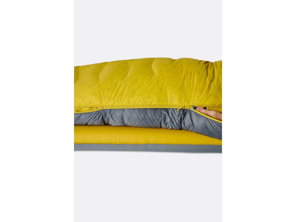 Rab Neutrino 0F Sleeping Bag Left Zip Graphene/Dark Pollen QSN-20-GDP-REG-LZ
