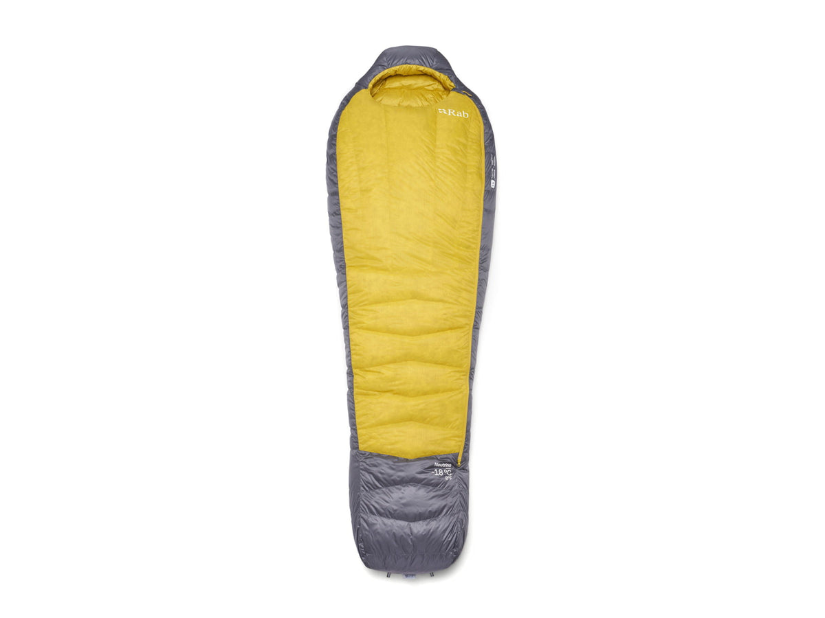 Rab Neutrino 0F Sleeping Bag Left Zip Graphene/Dark Pollen QSN-20-GDP-REG-LZ