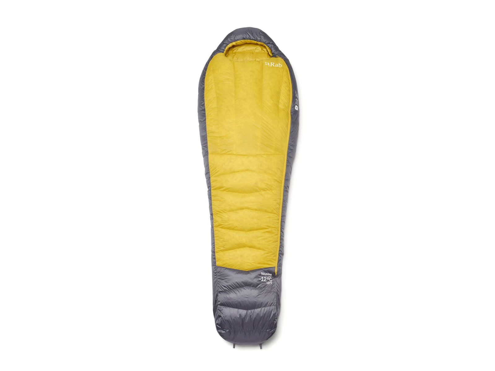 Rab Neutrino 10F Sleeping Bag Left Zip Graphene/Dark Pollen QSN-18-GDP-REG-LZ