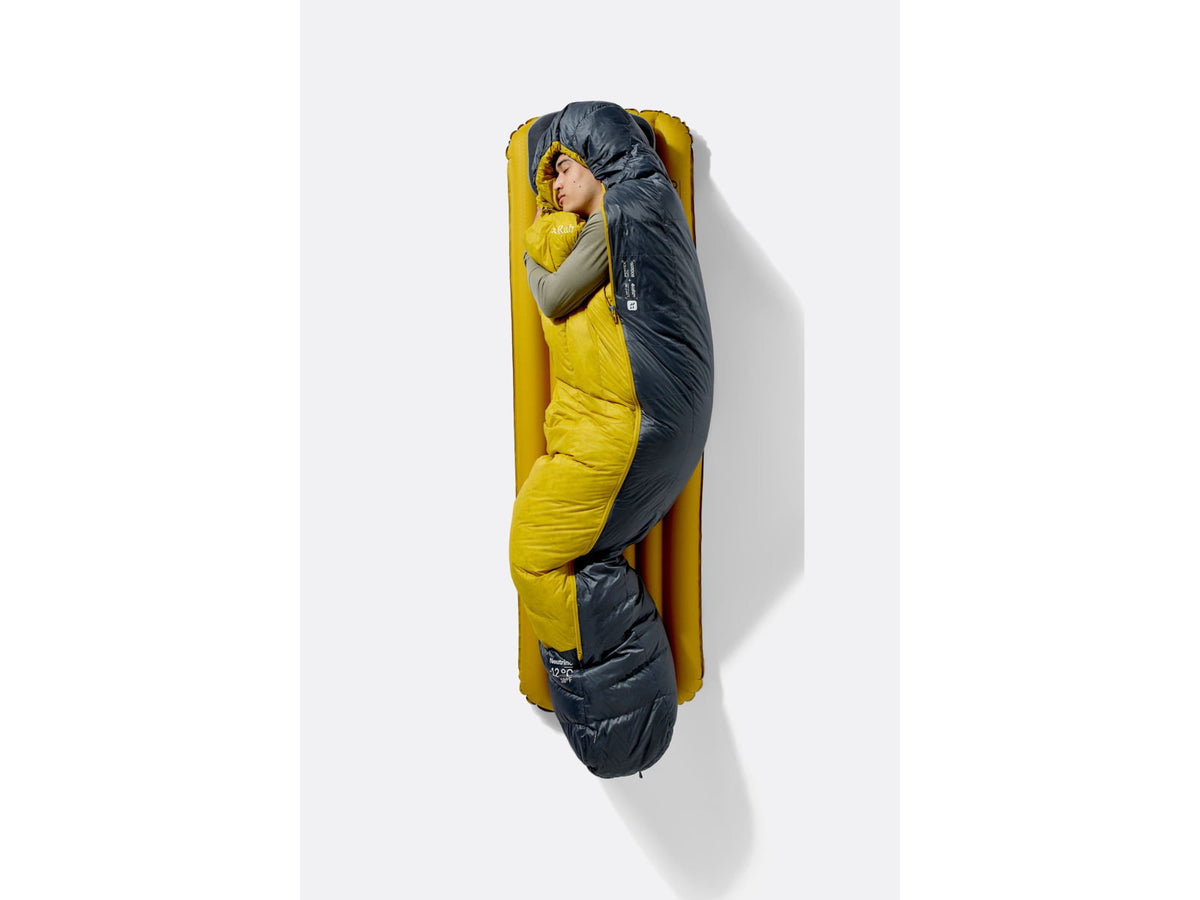Rab Neutrino 20F Sleeping Bag Left Zip Graphene/Dark Pollen QSN-16-GDP-REG-LZ
