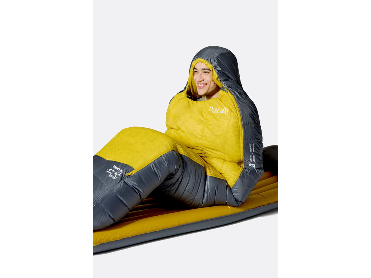 Rab Neutrino 20F Sleeping Bag Left Zip Graphene/Dark Pollen QSN-16-GDP-REG-LZ