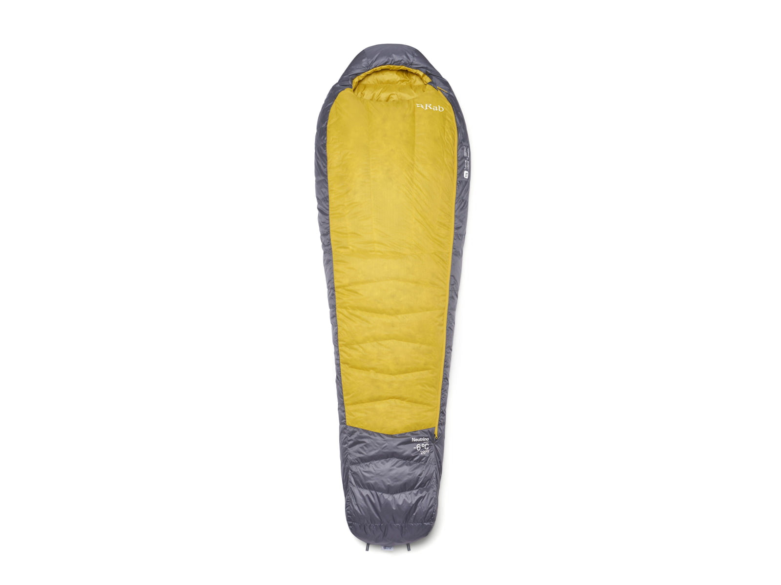 Rab Neutrino 20F Sleeping Bag Left Zip Graphene/Dark Pollen QSN-16-GDP-REG-LZ