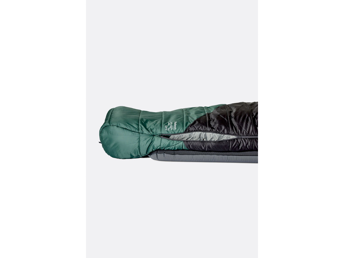 Rab Radeon 20F Sleeping Bag Left Zip Sage/Graphene QSS-23-SGH-REG-LZ