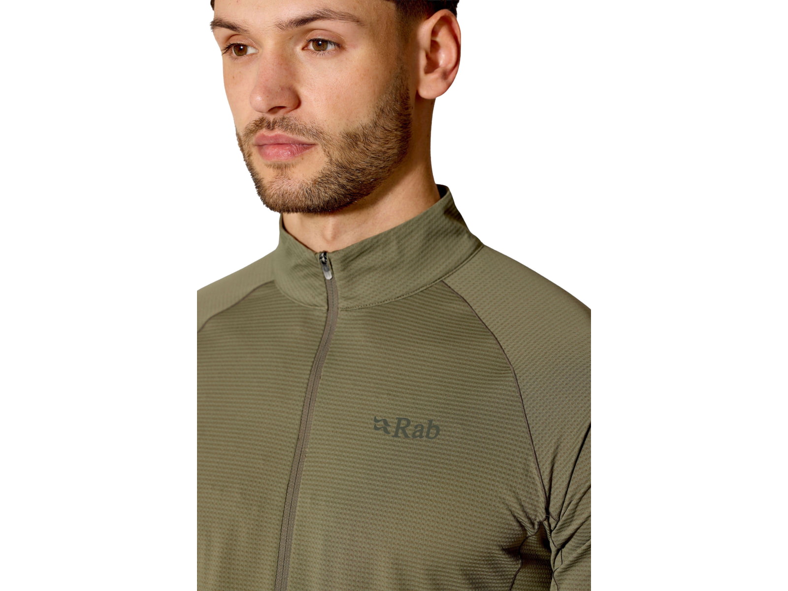 Rab Sonic Long Sleeve Zip - Men's Beluga Large