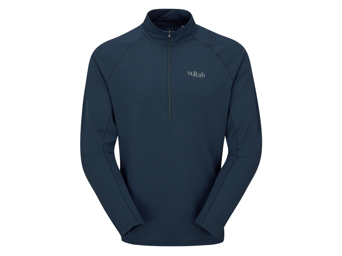 Rab Sonic Long Sleeve Zip - Men's Beluga Large