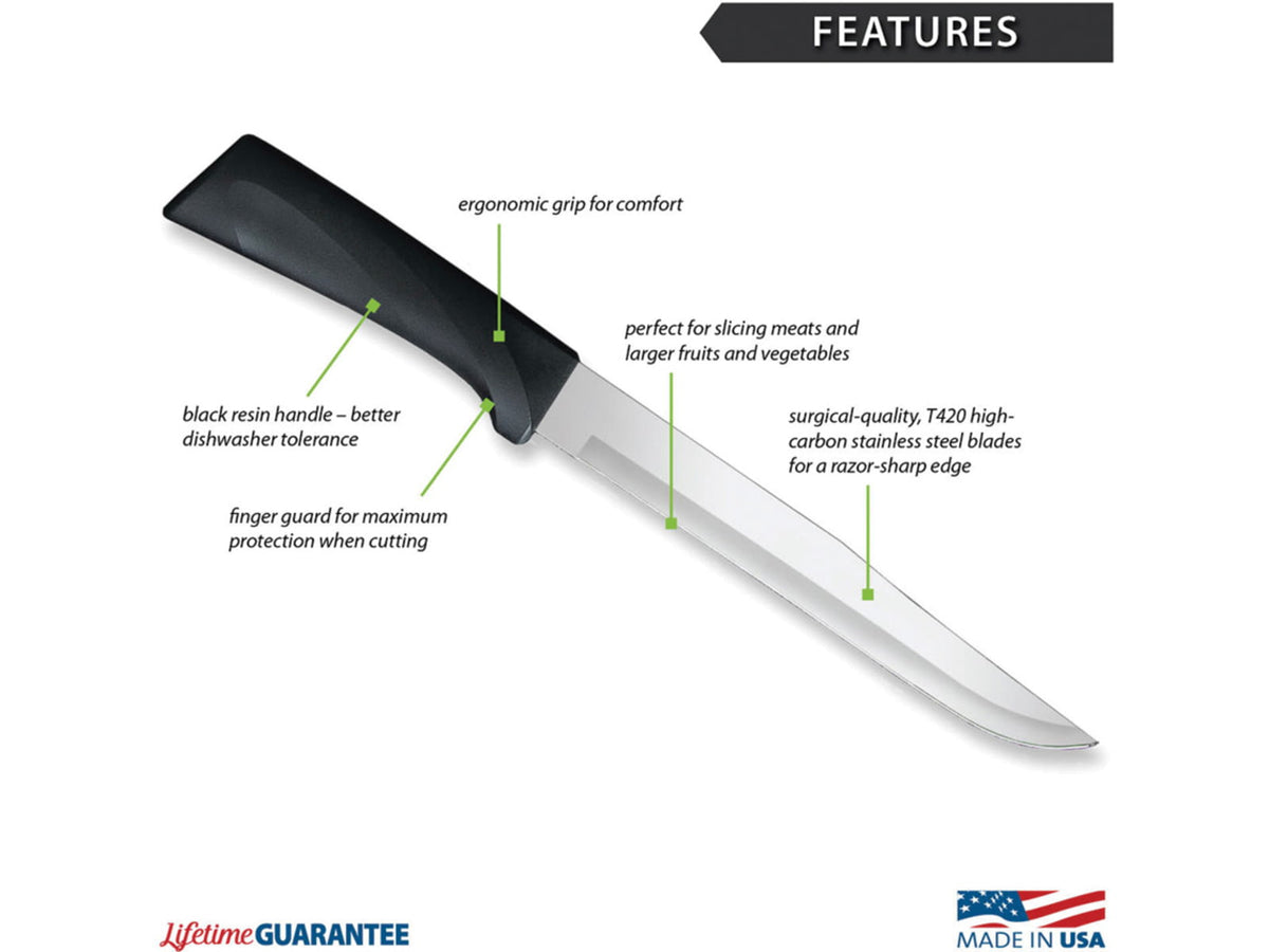 Rada Cutlery Anthem Slicer Blk Bag RDCW407
