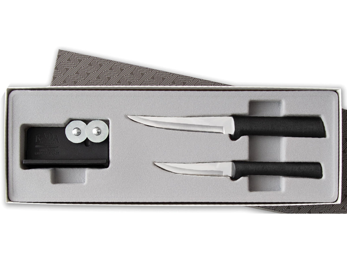 Rada Cutlery Paring/Sharpener Set Black RDCG236