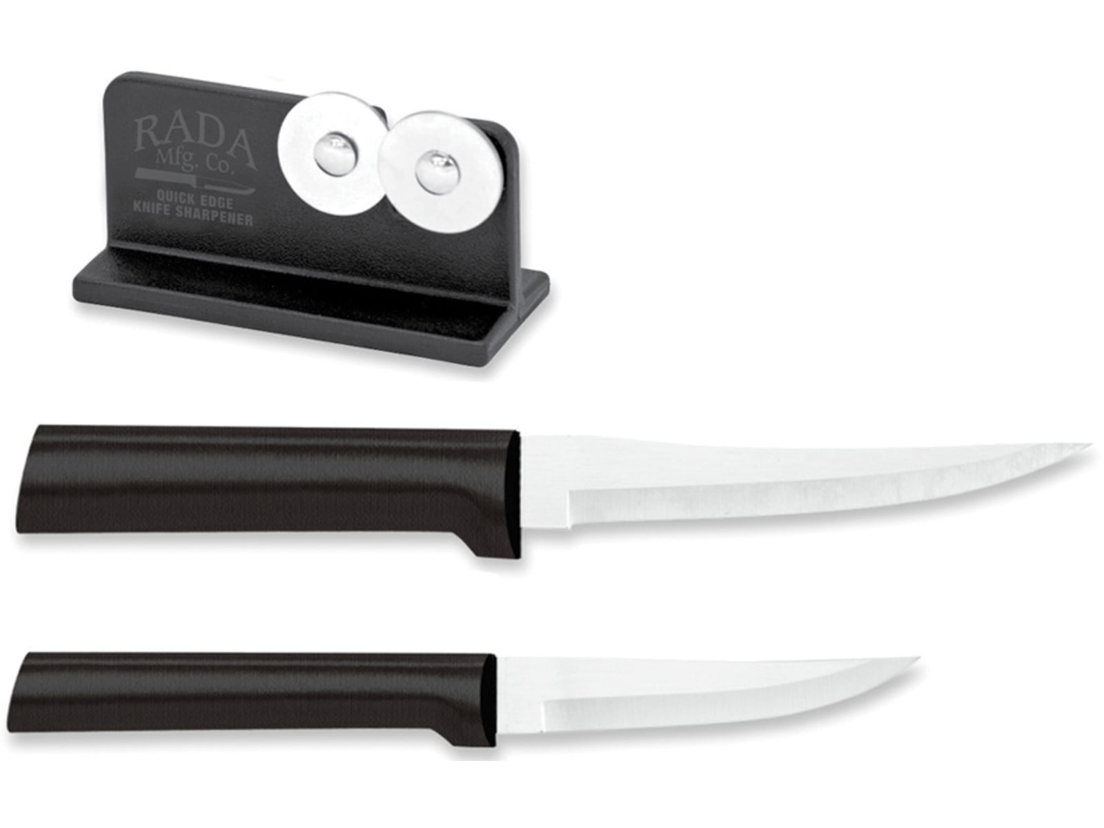 Rada Cutlery Paring/Sharpener Set Black RDCG236