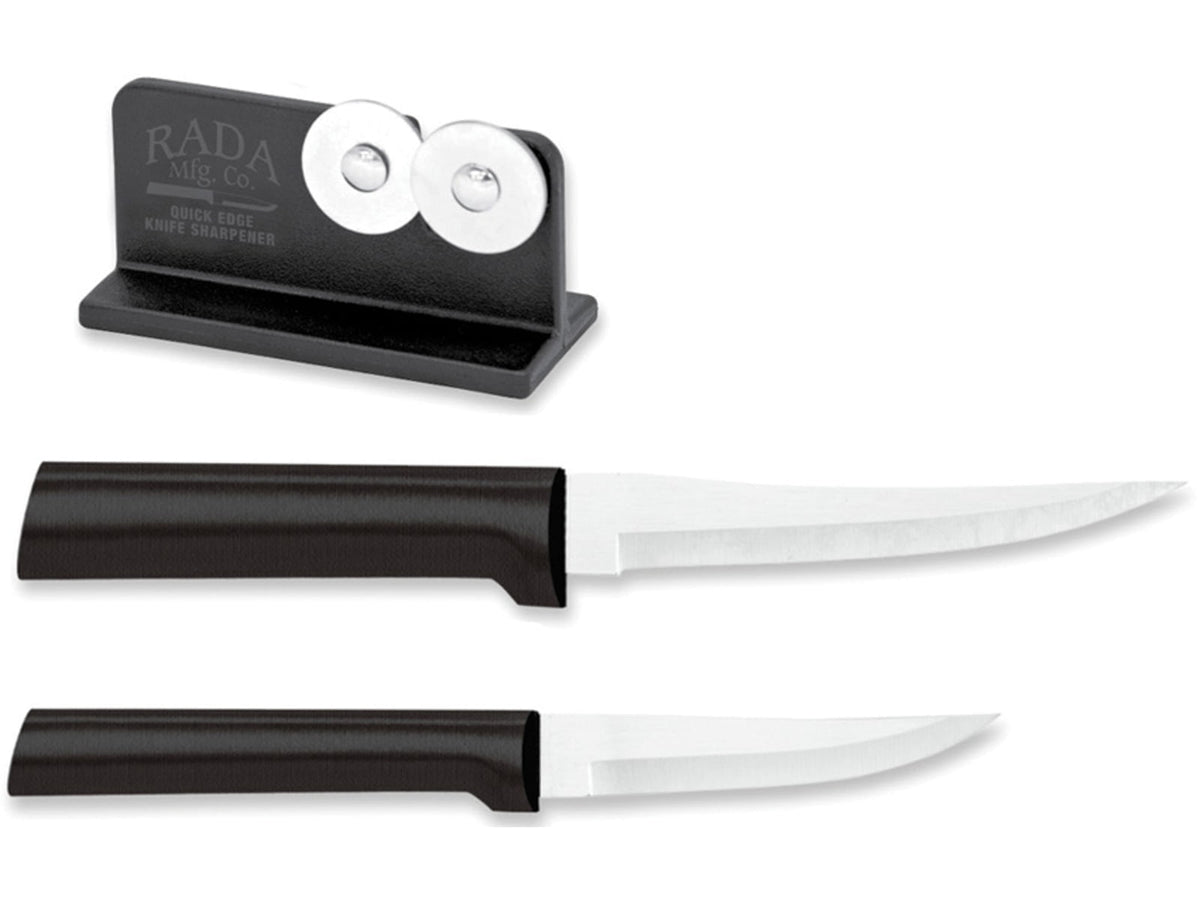 Rada Cutlery Paring/Sharpener Set Black RDCG236