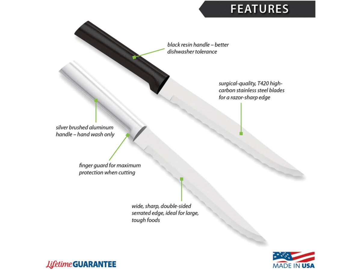 Rada Cutlery Serrated Slicer Alum Bag RDCR138
