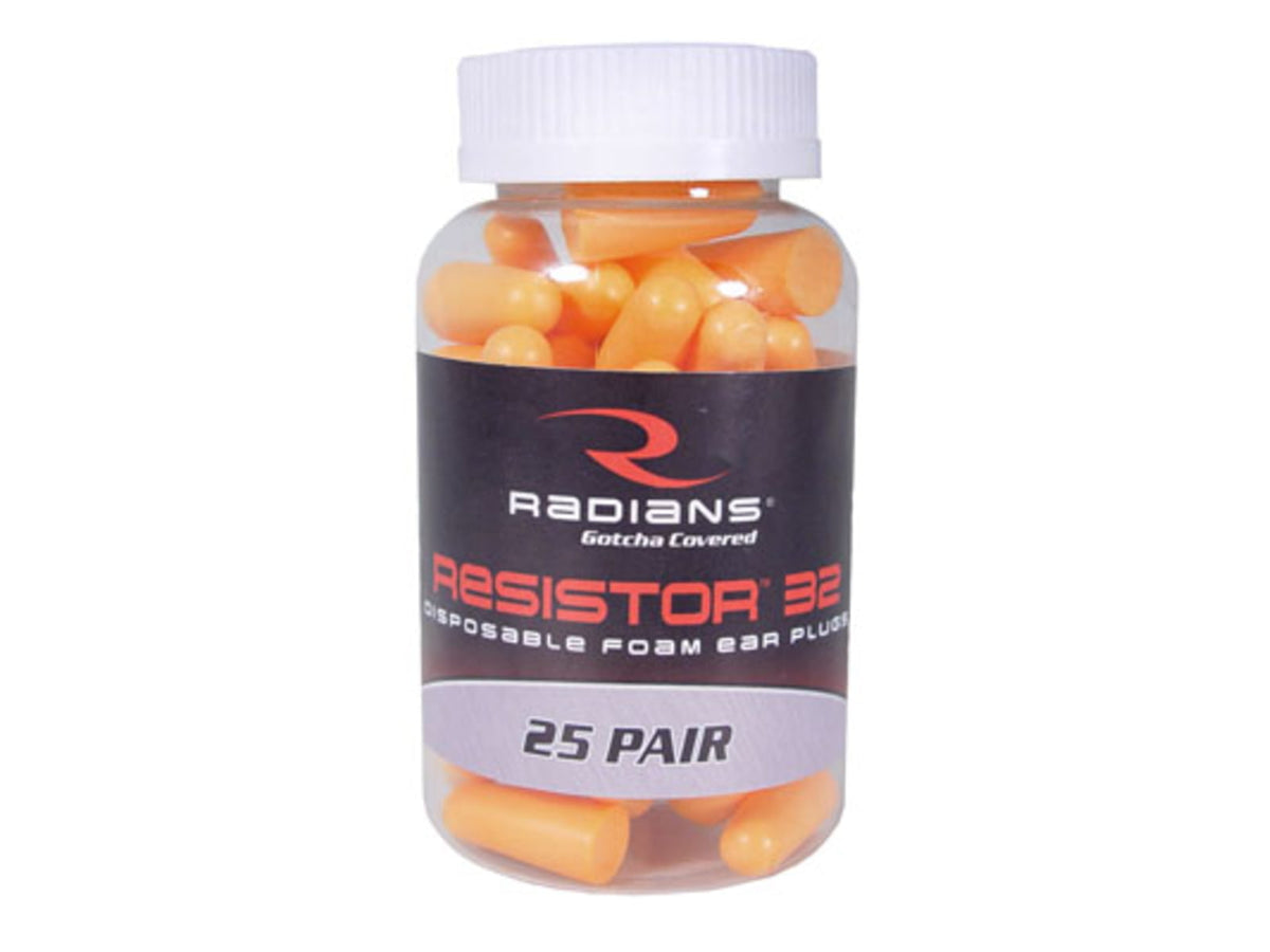 Radians Ear Plug Foam NRR 32 25 Pack FP70RD/25