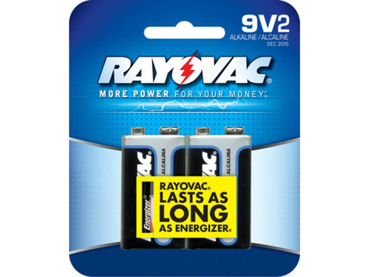 Rayovac 9V Alkaline Stick 2 A1604-2J