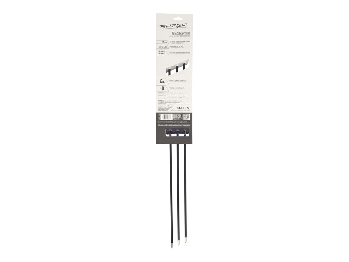 Allen Blade100 26-Inch Youth Arrow 3 Pack Black 93226