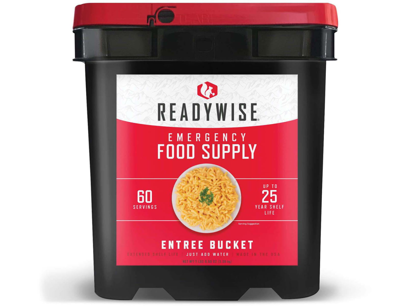 ReadyWise Entree Bucket 60 Serving Black RW10-160