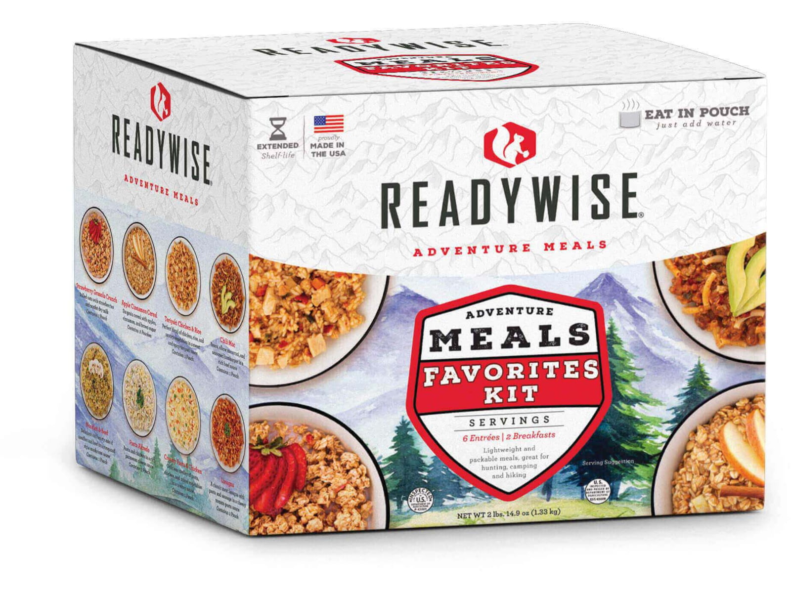 ReadyWise Adventure Meals Favorites Kit 9 Pack RW05-930