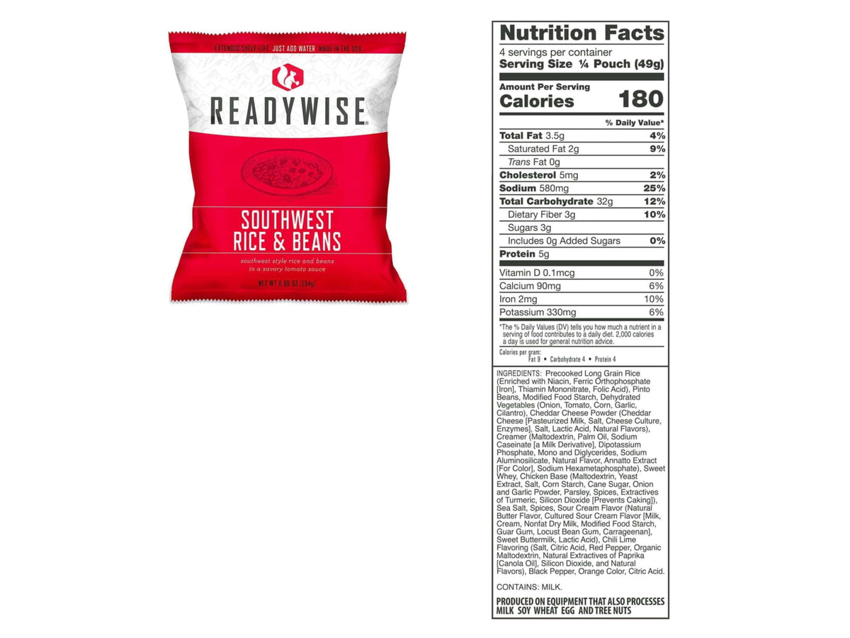 ReadyWise Package Of Long Term Emergency Food Supply