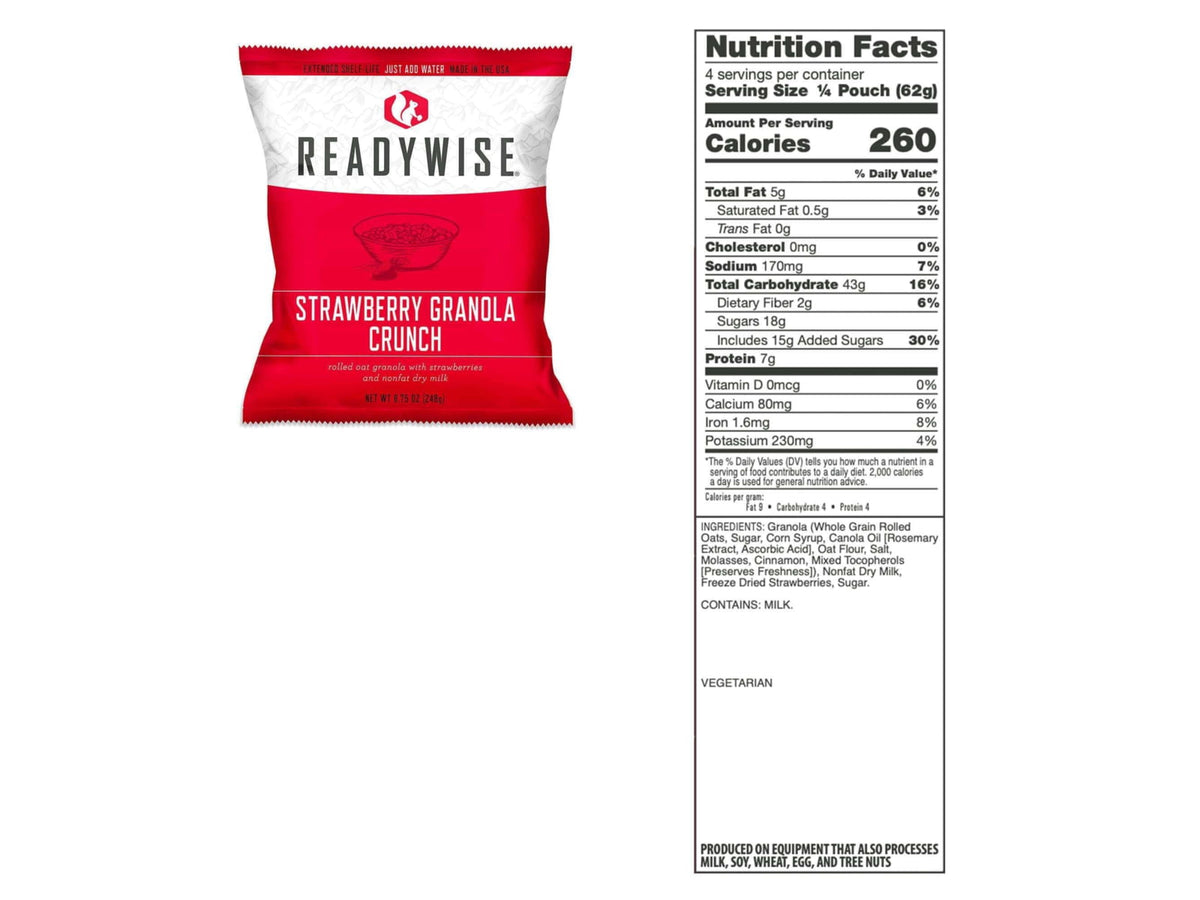 ReadyWise Package Of Long Term Emergency Food Supply