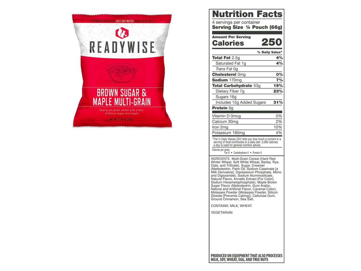 ReadyWise Package Of Long Term Emergency Food Supply