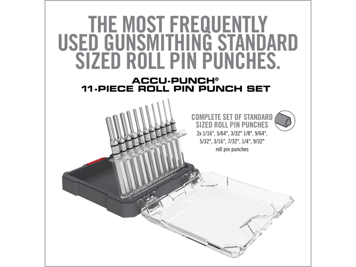 Real Avid Accu-Punch 11 Piece Roll Pin Punch Set AVAPK-RP