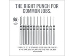 Real Avid Accu-Punch 11 Piece Roll Pin Punch Set AVAPK-RP