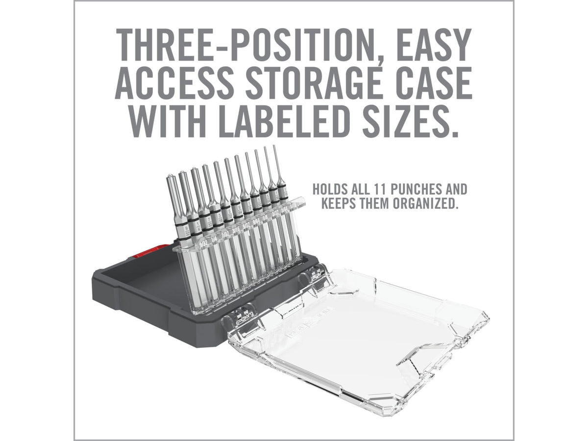 Real Avid Accu-Punch 11 Piece Roll Pin Punch Set AVAPK-RP