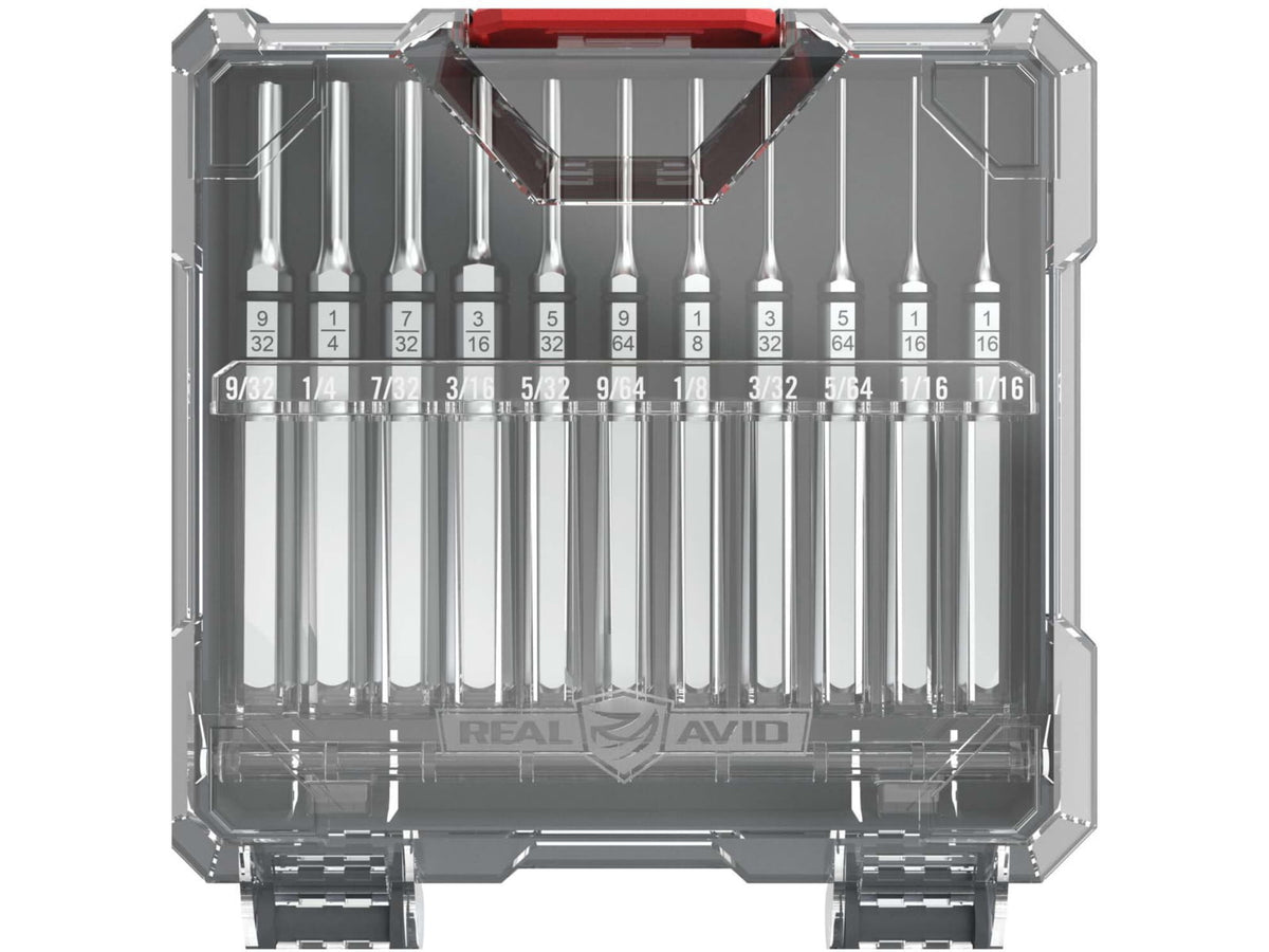 Real Avid Accu-Punch 11 Piece Roll Pin Punch Set AVAPK-RP