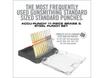 Real Avid Accu-Punch 11-Piece Standard Brass/Steel Pin Punch Set AVAPK-B
