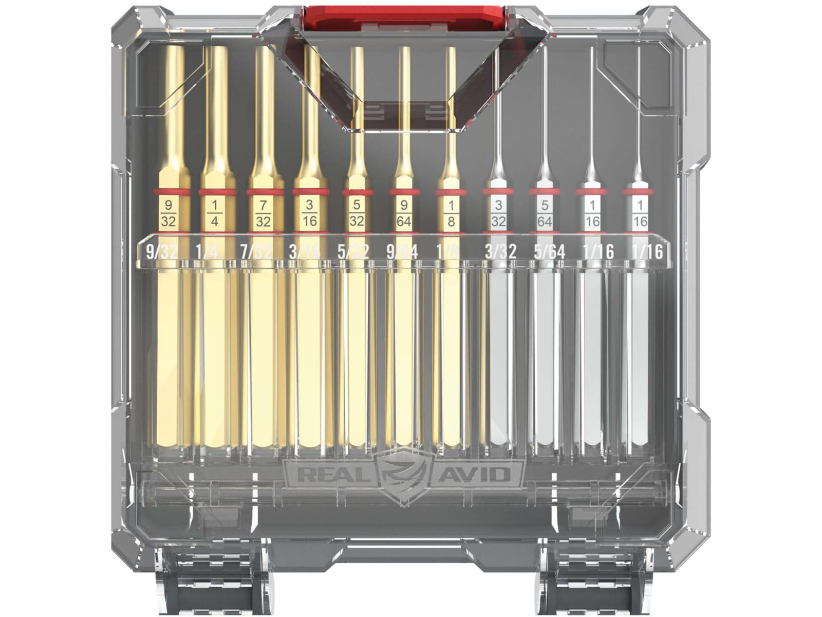 Real Avid Accu-Punch 11-Piece Standard Brass/Steel Pin Punch Set AVAPK-B