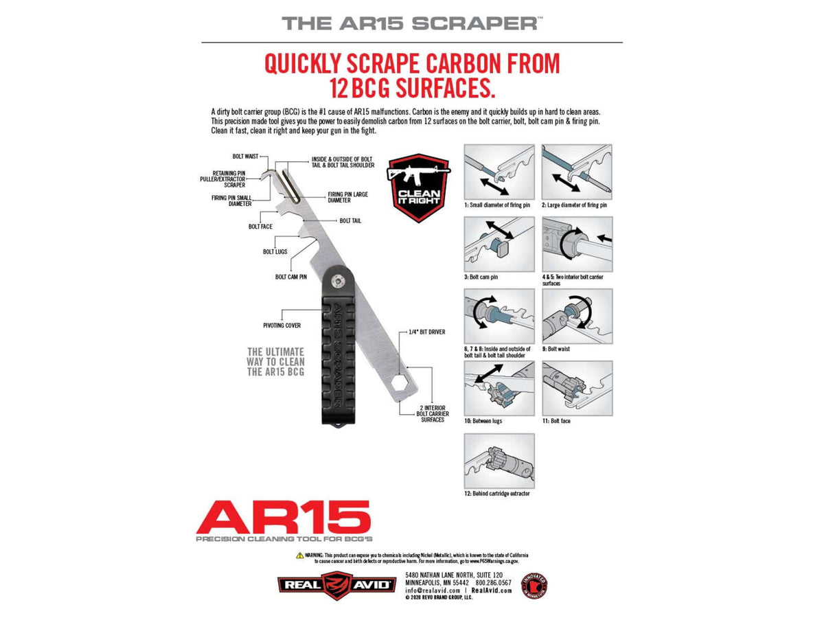 Real Avid AR15 Scraper Tool AVAR15S