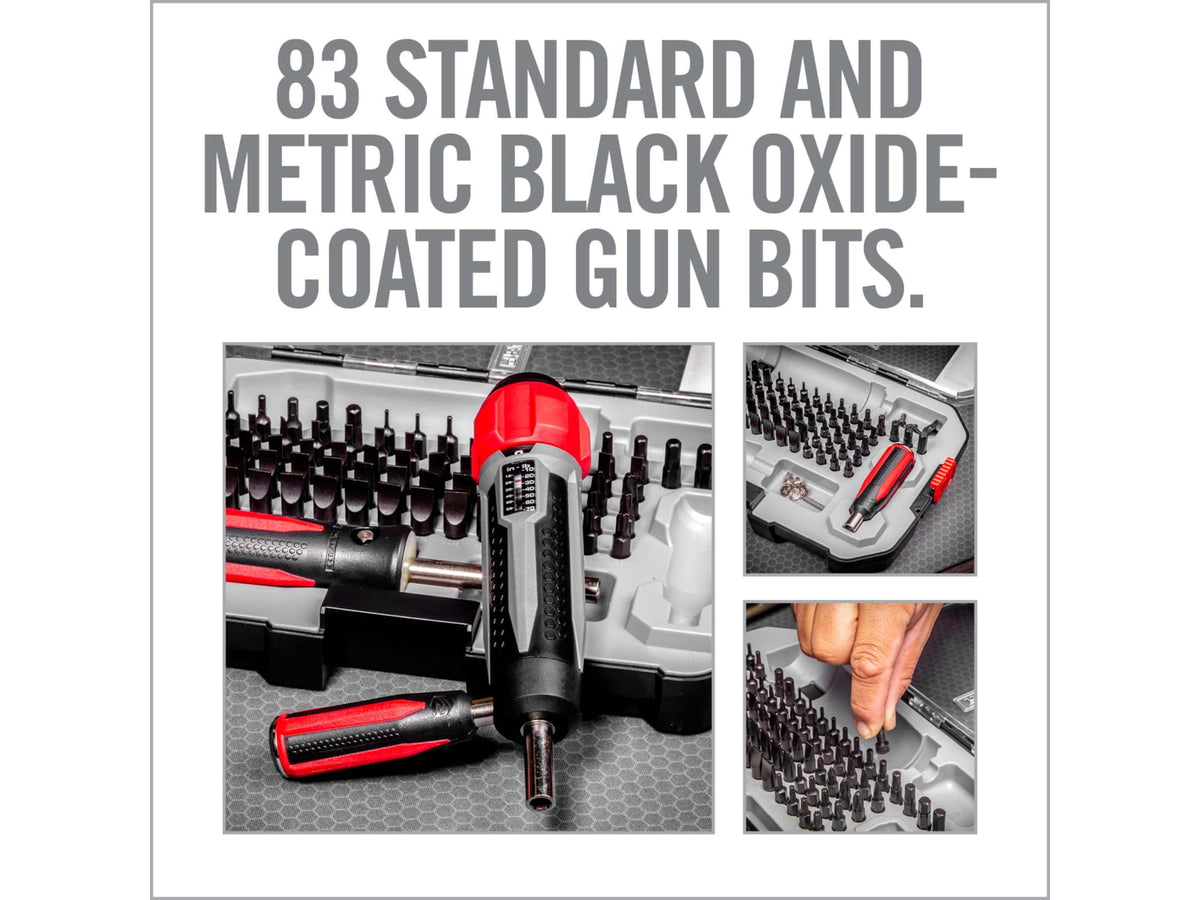 Real Avid Smart-Torq & Driver Master Set Black Oxide Universal Firearm 83 Pieces AVSTDMS