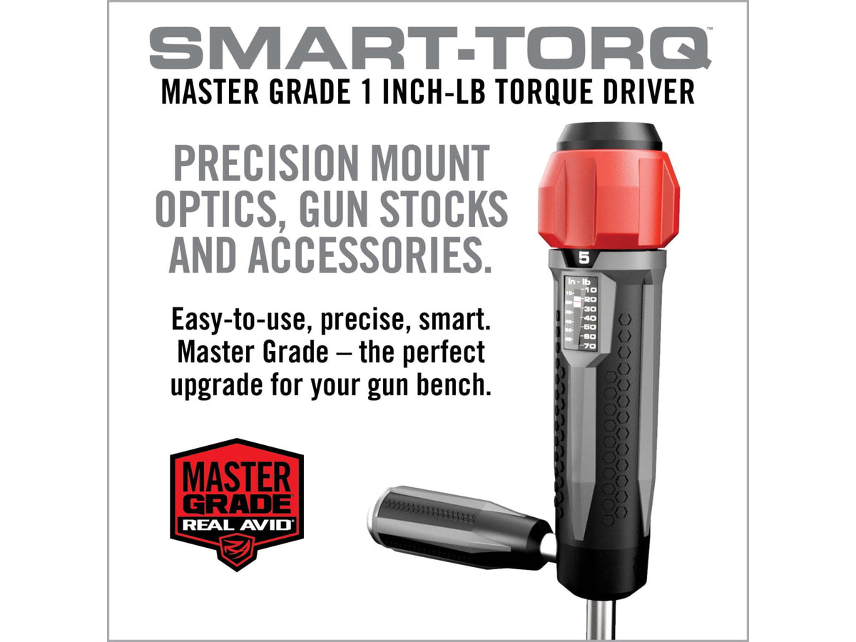 Real Avid Smart-Torq & Driver Master Set Black Oxide Universal Firearm 83 Pieces AVSTDMS