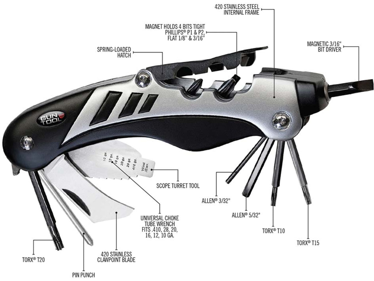 Real Avid The Gun Tool Shooters Multi-Tool Clam Pack AVGTCL211
